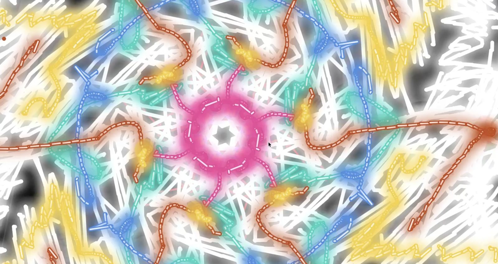 An image drawn in the air, as the visitor downloads it.
